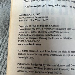 Riding The Snake Mystery Paperback Book by Stephen Cannell from Avon 1999