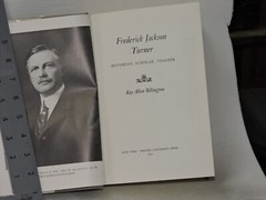 FREDERICK JACKSON TURNER HISTORIAN SCHOLAR TEACHER RAY ALLEN BILLINGTON