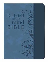 Battlefield of the Mind Bible, Blue – Leather Bound, by Meyer Joyce – Very Good