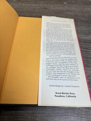THE BIG ORANGE Jack Smith SIGNED 1976 HCDJ First Printing Ward Ritchie Press