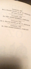 Lot of 2x THE WIZARD OF OZ L.F. Baum 1944 Bobbs-Merrill+Gossett- Evelyn Copelman