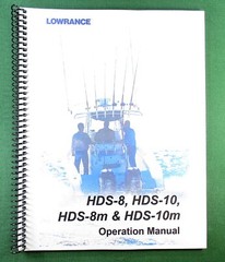 Lowrance HDS-8m Operation Manual: Full Color 134 Pages & Protective Covers