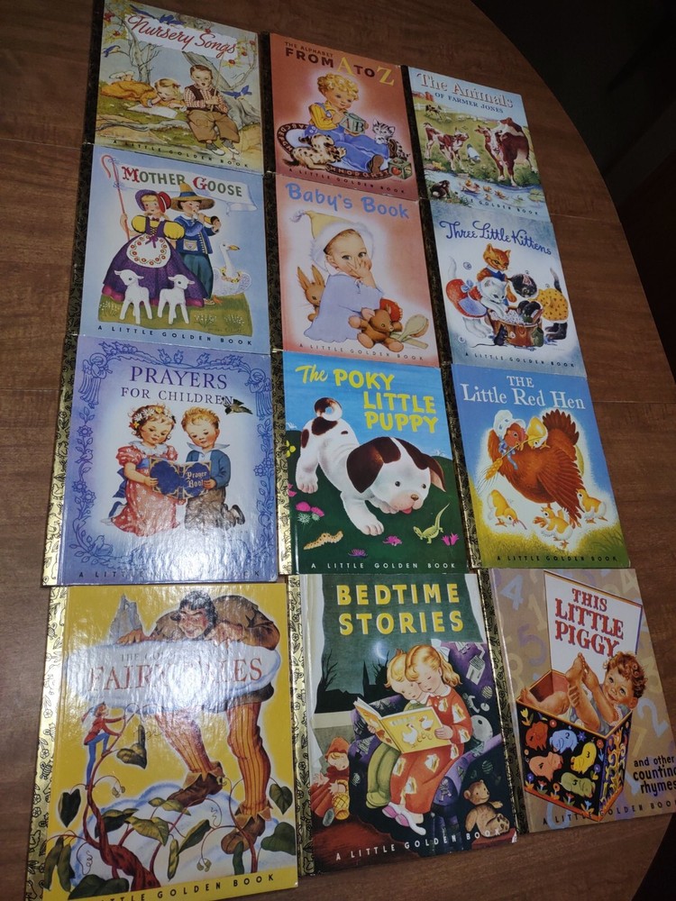 Lot of 12 A Little Golden Book 50th Anniversary Editions