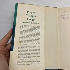Prayer Changes Things Charles L. Allen 1964 HC Houston Texas Methodist Pastor