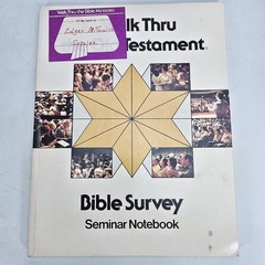 Walk Thru The Old Testament Bible Survey Seminar Notebook Bruce Wilkinson Vtg