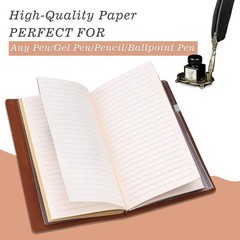 Luxury Leather Journal for Son, 140-Page Refillable Notebook Gift from Parents