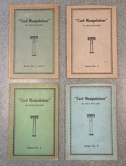 “Card Manipulations” by Jean Hugard Series 1-5, 4 Vol. Set. 1934-1936