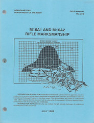 Historical book M16A1 and M16A2 Rifle Marksmanship, 1989