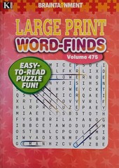5 New Large Print Word-Finds Puzzle Books Kappa Games Vol #446-478 ~ Search,Hunt