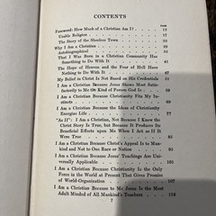 “WHY I AM A CHRISTIAN” Dr. Frank Crane 1924 Hardcover First Edition