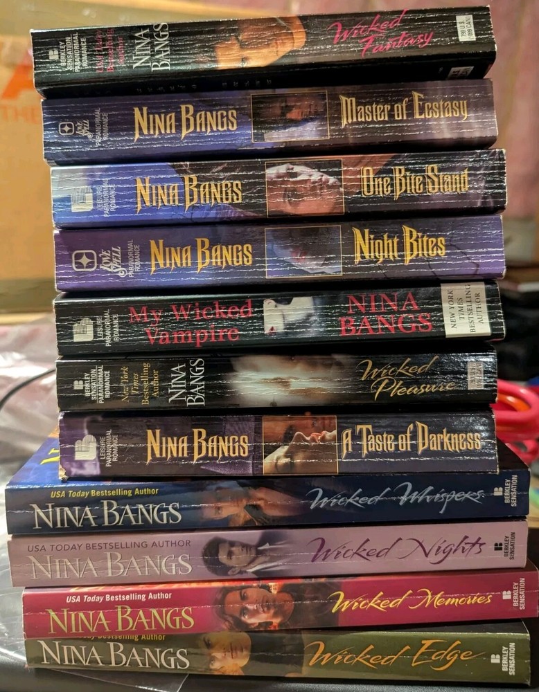 Nina Bangs Paranormal Sexy Romance Book Lot (11 Books) Paperback Great Condition
