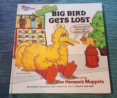 Sesame Street Big Bird Gets Lost (1979) Golden Hardcover Book