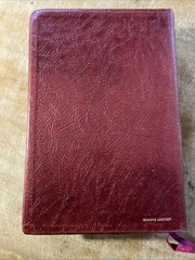 NASB New Open Bible Study Edition Burgundy Genuine Leather 1990 USA 1976BG