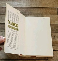 1963. 1st Ed. T. E. Lawrence To His Biographers Robert Graves Liddell Hart HCDJ