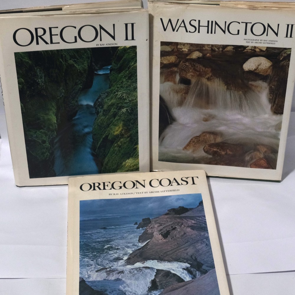 Ray Atkeson Lot of 3 Books: Oregon II, Washington and Oregon Coast Vintage