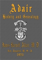 Adair History and Genealogy (Hardback or Cased Book)