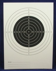 50 Pistol & Rifle Targets, black centers, 60# paper, pad, Free Shipping, Tar01