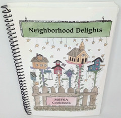 Vintage 1990s Cookbook Neighborhood Delights MSFSA Community 100 Pages