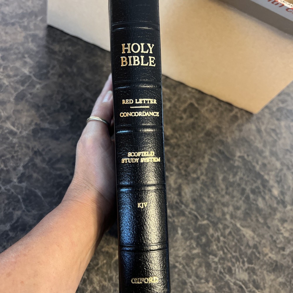 KJV HOLY BIBLE Scofield Study System Leather Book Red Letter 291RL Oxford Press
