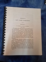 Memoir Of Rev. John Robinson 1575-1604 Puritan In Norfolk VA Genealogy History
