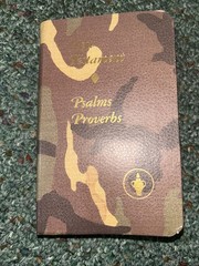 Gideons KJV Pocket Bible New Testament Psalms Proverbs Desert Camo – Clean Nice