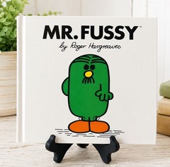 Vintage Mr. Fussy Mr. Men Hardback Book Roger Hargreaves USA Edition