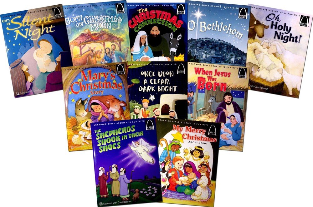 New ARCH BOOKS Series SET of 10 CHRISTMAS Children Bible Stories Baby Jesus Lot