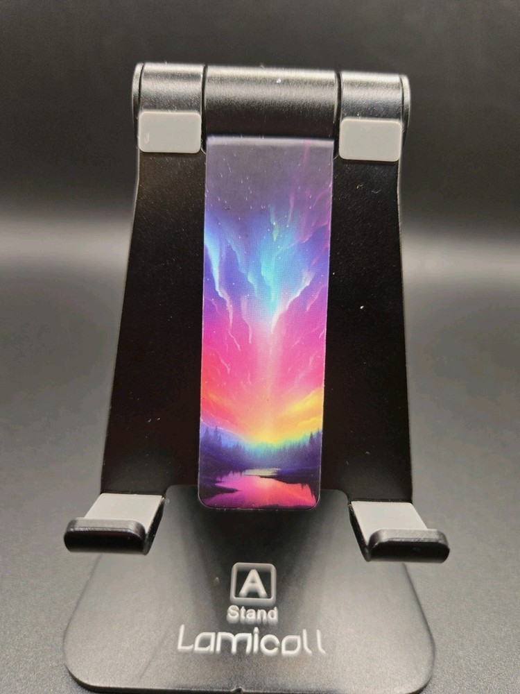 1 Piece – Northern Lights Theme Magnetic Folding Bookmarks As Seen Standard Ship