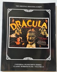 DRACULA: Universal Filmscript Series: First Edition Softbound Book 1990 #13