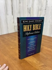 Holy Bible KJV References Red Letter Bonded Leather Concordance Zondervan 1994