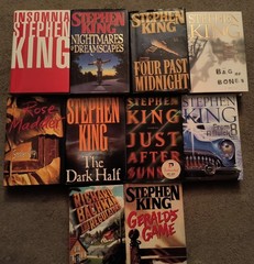 Stephen King Hardcover Book Lot Rose Madder, Bag Of Bones, Geralds Game, Etc