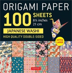 Origami Paper 100 Sheets Japanese Washi 8 1/4 (21 CM): Extra Large Double-Sided