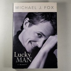 Michael J Fox Lucky Man Book Memoir 2002 Hardcover 260 Pages Celebrity Biography