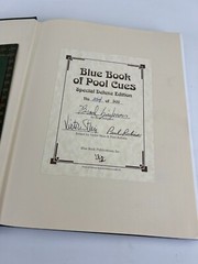 Blue Book Of Pool Cues *Signed* Deluxe Limited Edition 354 Of 500