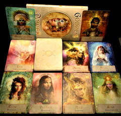 SEALED NEW! GODDESS POWER BOOK & CARDS KIT ORACLE WITH A MAGNETIC CLOSURE BOX