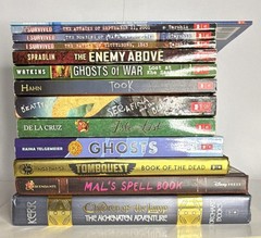 13 Scholastic Paperback and some hardcover Ages 8-12 Books
