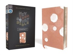 Niv, Teen Study Bible, Compact, Leathersoft, Peach, Comfort Print (Leather / Fin