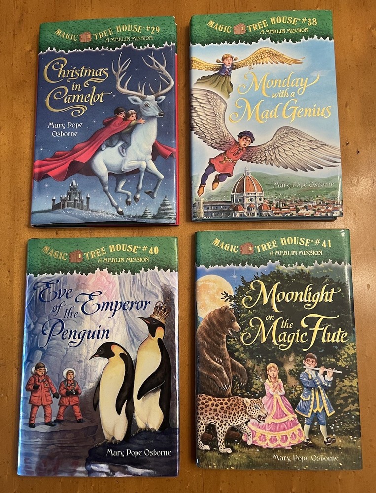 Magic Tree House Lot of 4 Merlin Mission Series Hardcover Books #29,38,40,41