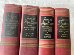 James Madison Irving Brant Bobbs Merrill 5 Volume Set Vtg First Edition HC