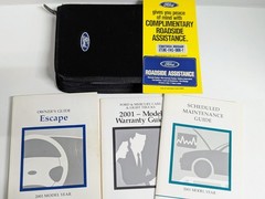 2001 Ford Escape Owners Manual in original zippered case
