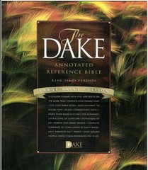 Dake Annotated Reference Bible Black Bonded Leather Large Print