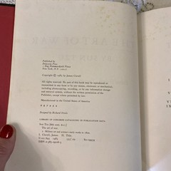 The Art Of War by Sun Tzu 1983 Vintage Hardcover w/ James Clavell Introduction
