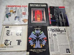 6 Vintage Art Design Color Graphic Print Coffee Table Books How To Bundle B17