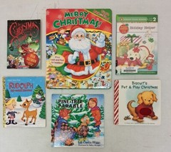 Christmas Children’s Books, Lot Of Six. Liz Curtis Higgs, Dan Gutman…#393D