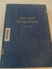 The Book of the States 1972-73 Vol XIX Council of State Governments Hardcover
