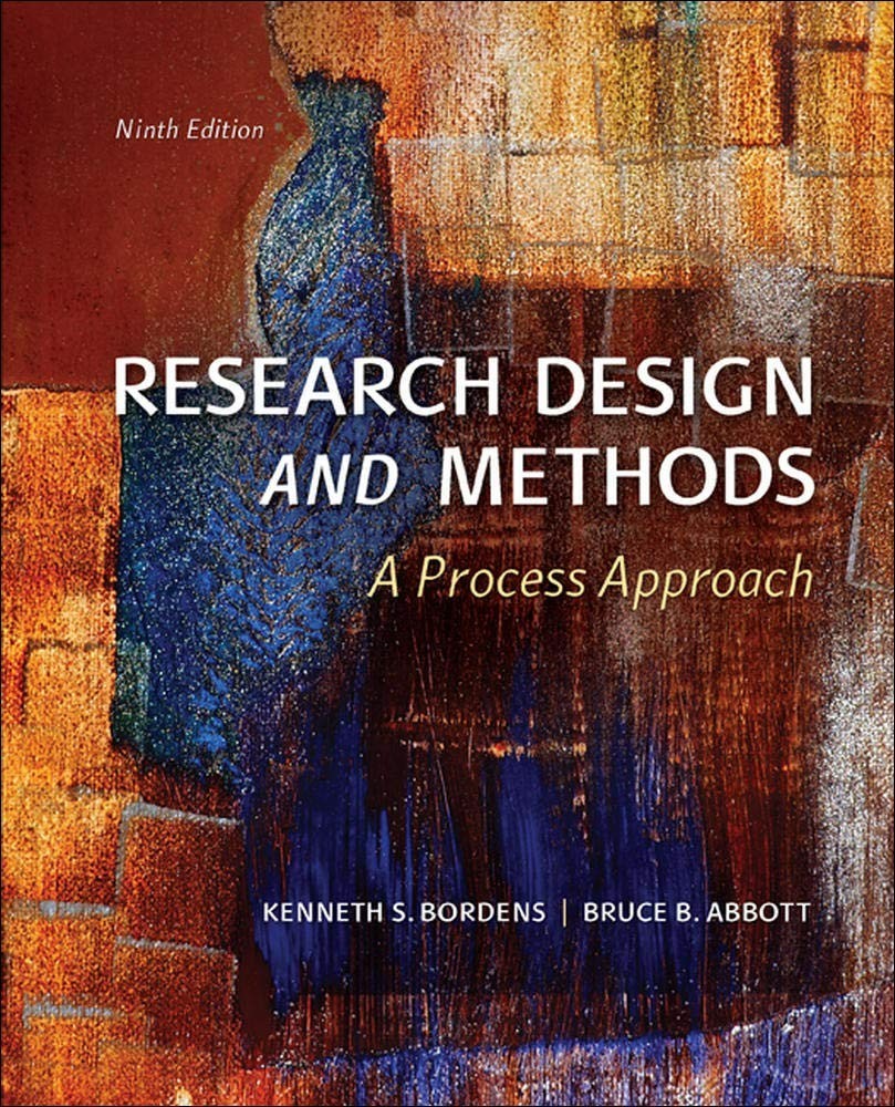 Research Design and Methods: A Process Approach [hardcover] Bordens, Kenneth