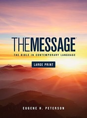 The Message Large Print (Hardcover): The Bible in Contemporary L