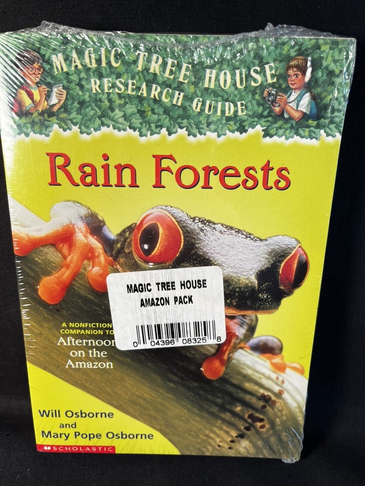 Magic Tree House LOT of 2 :Afternoon on the Amazon & Rain Forest Research Guide