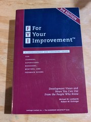 FYI: For Your Improvement New/Shrink Wrapped 3rd Edition – Coaching, Development