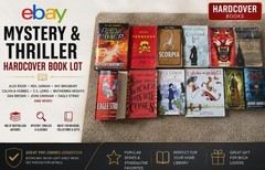 Mystery Thriller Hardcover Book Lot Alex Rider Neil Gaiman Ray Bradbury Calvin